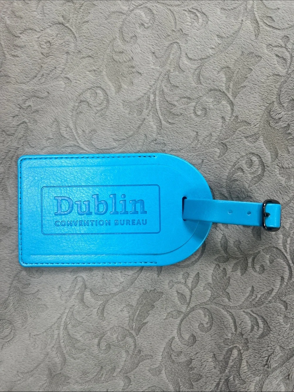 Dublin Convention Bureau Bright Blue Luggage Tag